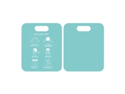 Tabla plegable rápida y cómoda para apilar, color verde para adultos.