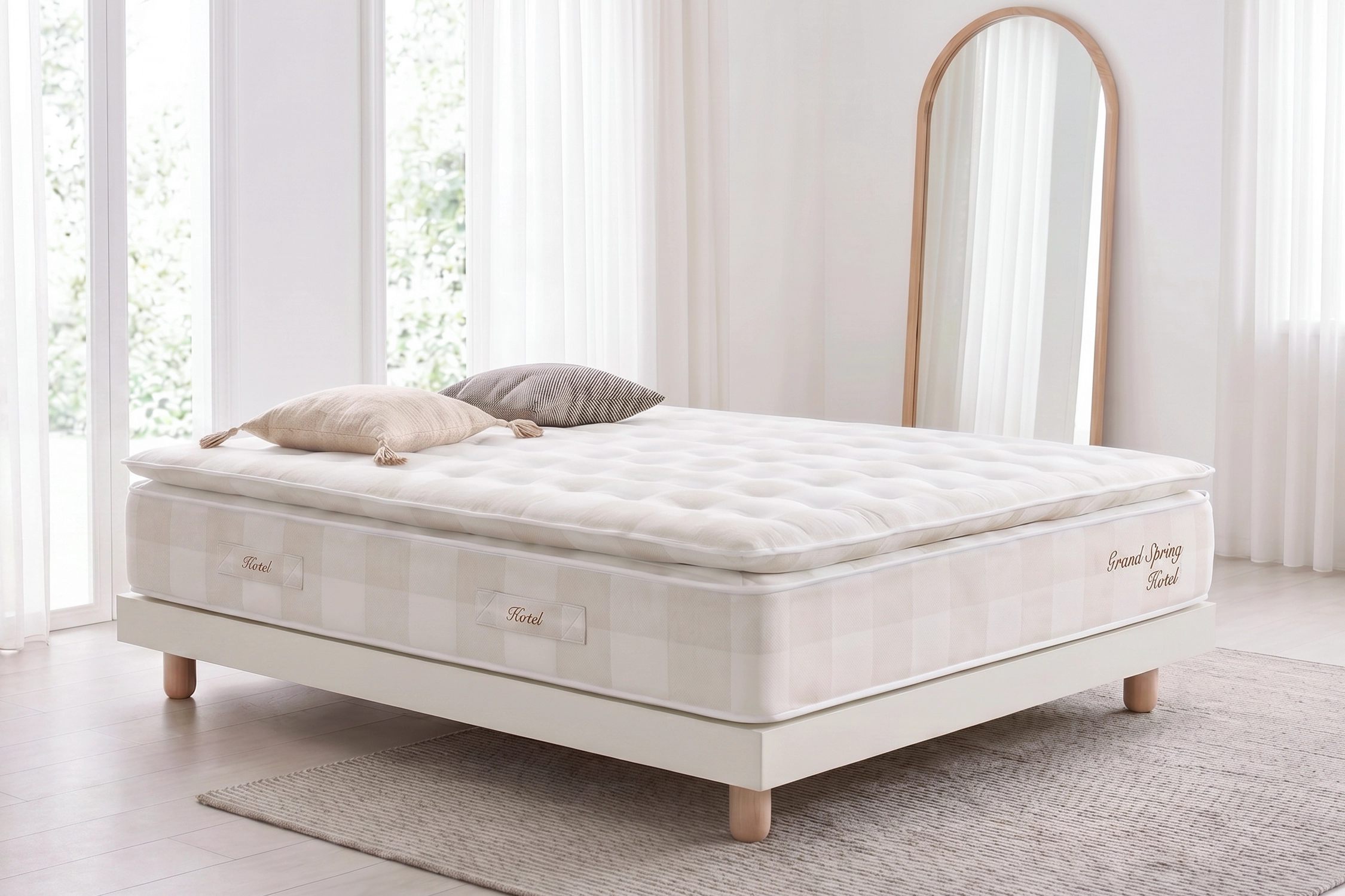 Colchón Muelles Ensacados Grand Spring Hotel, 30cm, 150x190cm - Moonia