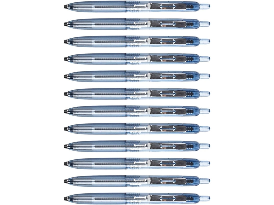 Paquete De 12 Bolígrafos De Gel Retráctiles Con Agarre Ergonómico - Punta De 0,5 Mm