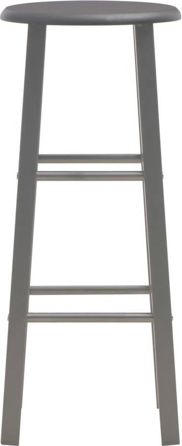 Vidaxl 2x Taburetes cocina mdf hogar casa decoración interior exterior estilo diseño muebles mobiliario comodidad confort gris antracita 2 unidades conjunto