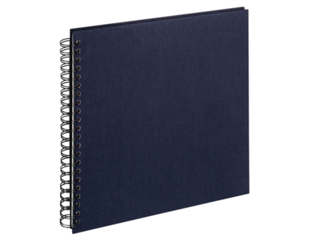 spiral bound album Cloth, 30x30 cm, dark blue