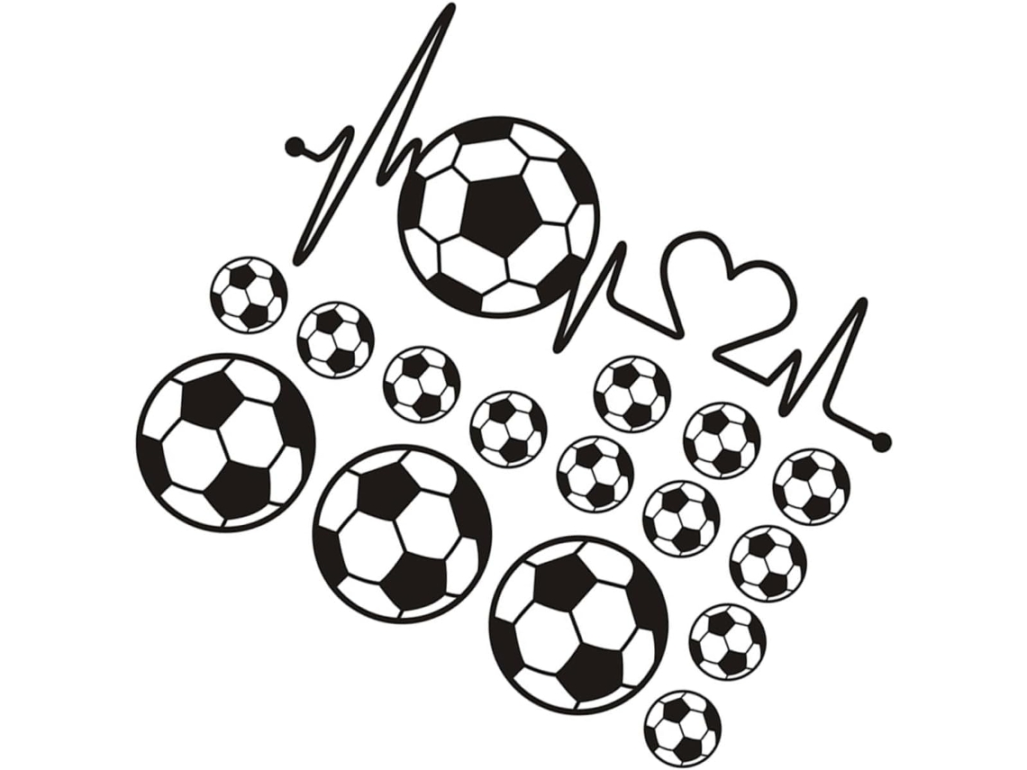 2 Juegos De Pegatinas Autoadhesivas De Fútbol Para Decorar Habitaciones.