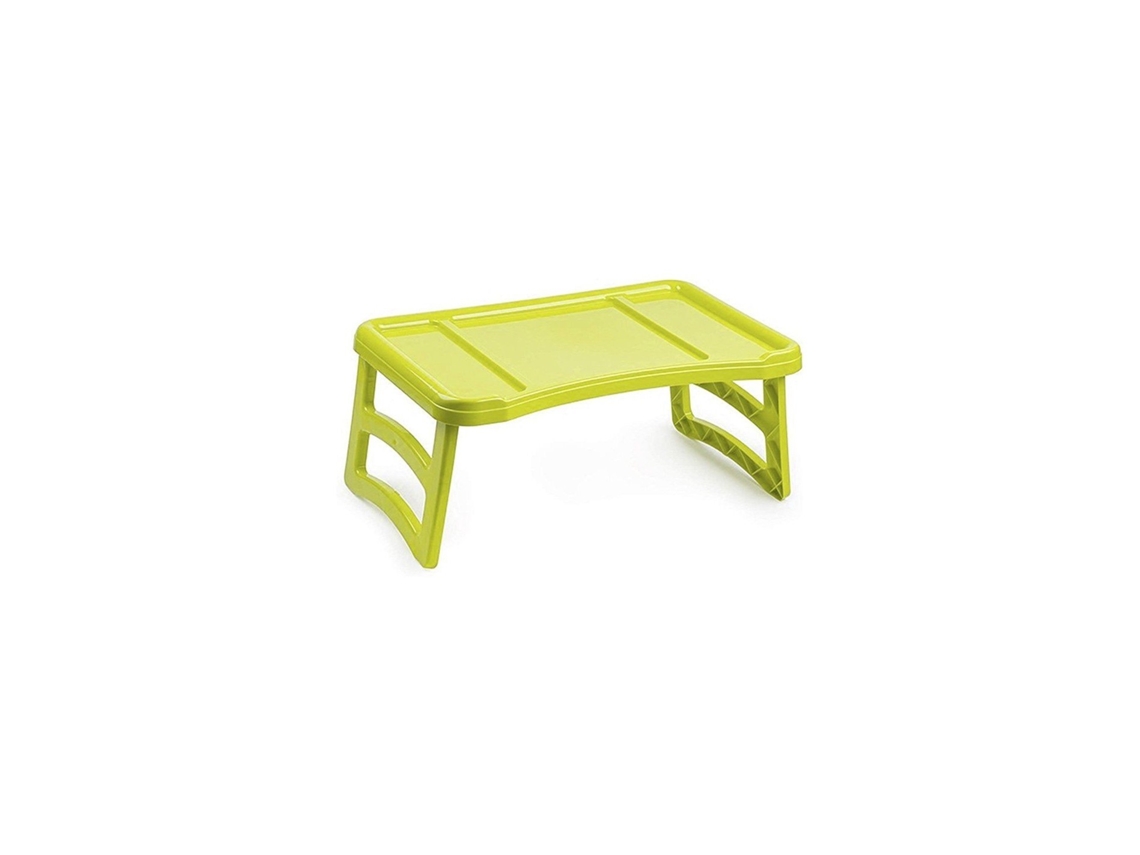Bandeja Plegable de Plástico - Bandeja de Cama Portátil | Mesa Multiuso - Mesa Auxiliar para Salón Verde