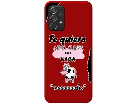 Carcasa Samsung Galaxy A52 / A52 5G / A52s 5G TUMUNDOSMARTPHONE Silicona Líquida Dibujos Rojo