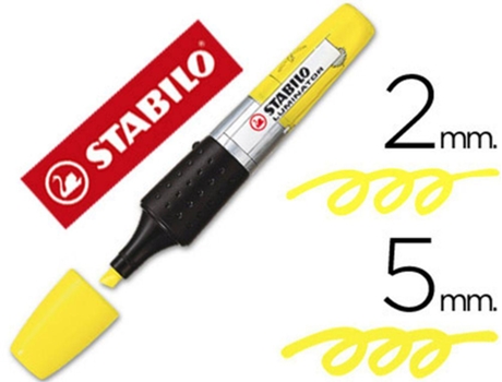71/24 :MARCADOR STABILO BOSS LUMINATOR AMARELO TINTA LUQUIDA Preco Uni. venda multiplos 5