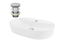 Lavabo ML-DESIGN (60 x 40 x 12 - Cerámica - Blanco)