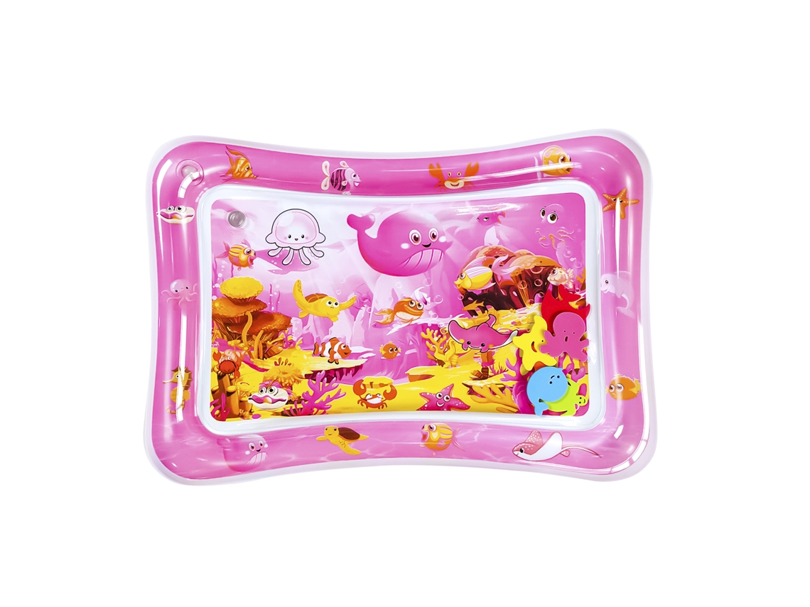 Colchón inflable infantil, diseño azul marino y rosa. 70 x 50 cm. Dam