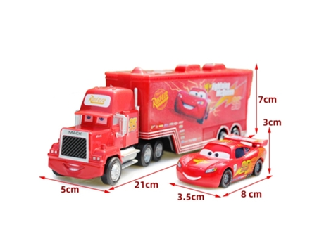Set takara tomy pixar car 3 jackson mack uncle truck 1:55 diecast metal car model toy boy christmas gift