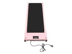 Cinta de correr, velocidad ajustable, diseño plegable, color rosa.