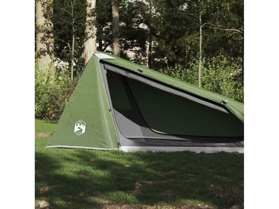 Tienda De Campaña Túnel Para 1 Persona Impermeable Verde