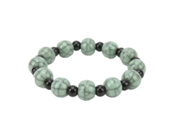 Pulsera curativa con cuentas de porcelana para meditación, estilo sencillo y cómodo SL 007