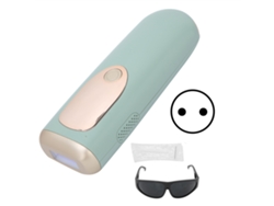 Dispositivo De Depilación Ipl Para Axilas Corporales Painless Máquina Profesional 110‑240v Conector Ue Verde Claro