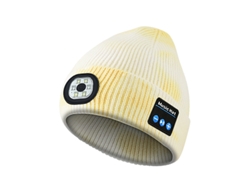 Gorro De Led Eifson Com Bluetooth, 4 Leds, Lanterna De Cabeça Sem Fio Para Corrida E Música (amarelo)