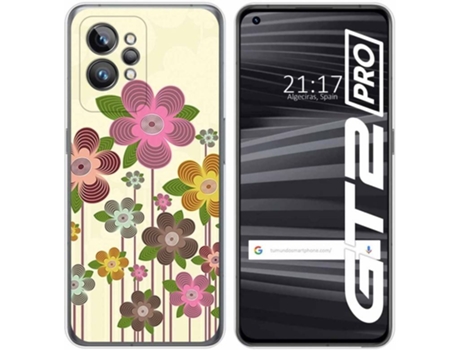 Carcasa para Realme GT 2 Pro 5G TUMUNDOSMARTPHONE Dibujos Primavera En Flor Multicolor
