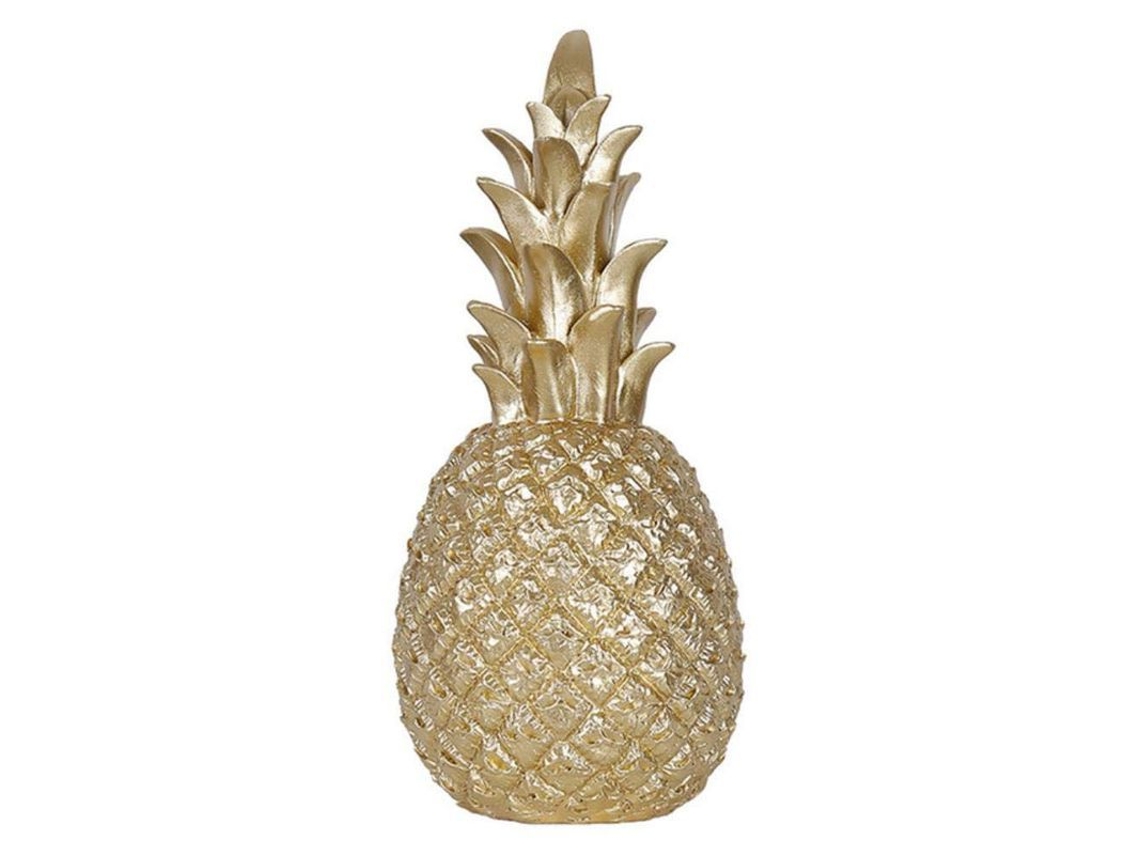 Adorno Moderno De Piña De Estilo Nórdico Linjou Para Sala De Estar Y Mesa, Dorado, S