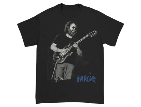 Camiseta ROCKINSTONE con retrato en vivo de Jerry García (M)