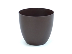 TES Maceta Redonda Cuenco Diámetro 18 cm Capacidad 3L. Bronce PLASTIKEN
