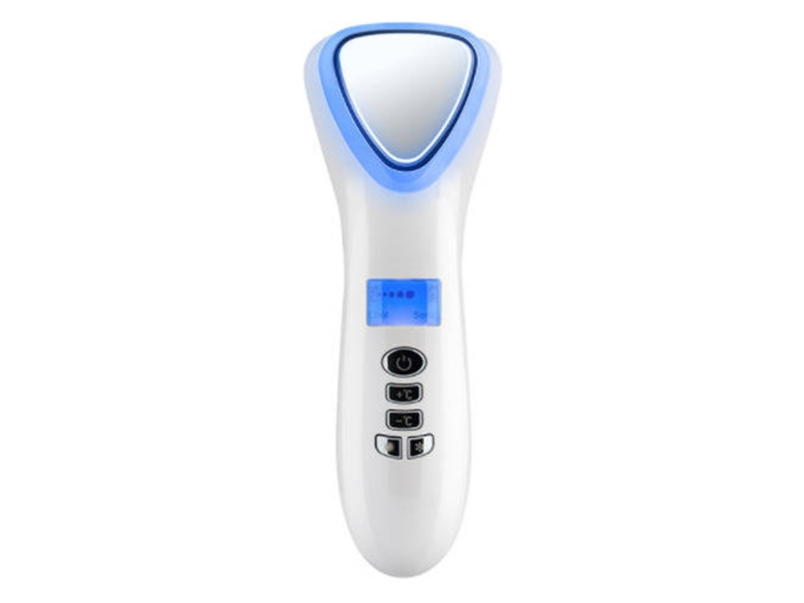 Dispositivo rejuvenecedor de piel frío y caliente 5 en 1 LED para arrugas y acné Terapia de luz roja y azul Masajeador facial en casa Yemaesre