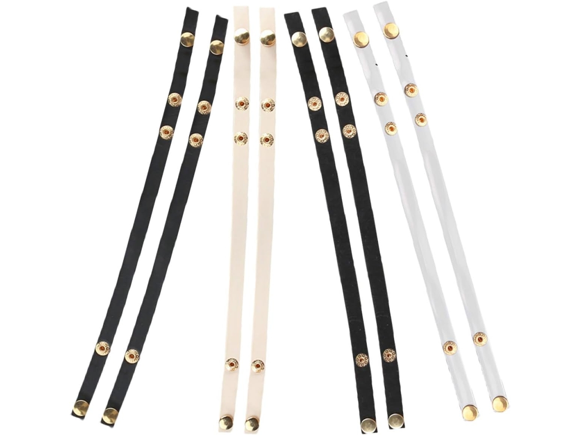 Correas De Tacón Alto De Cuero Y Pvc Extraíbles, Correas Sencillas Y Delicadas, Fáciles De Usar.