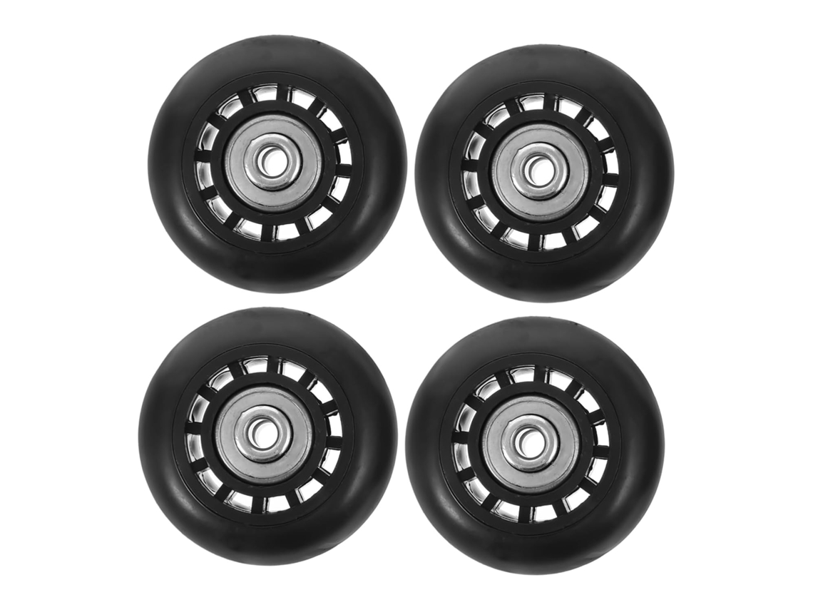 Juego de 4 ruedas giratorias de goma duraderas para maletas y accesorios - Gokoco