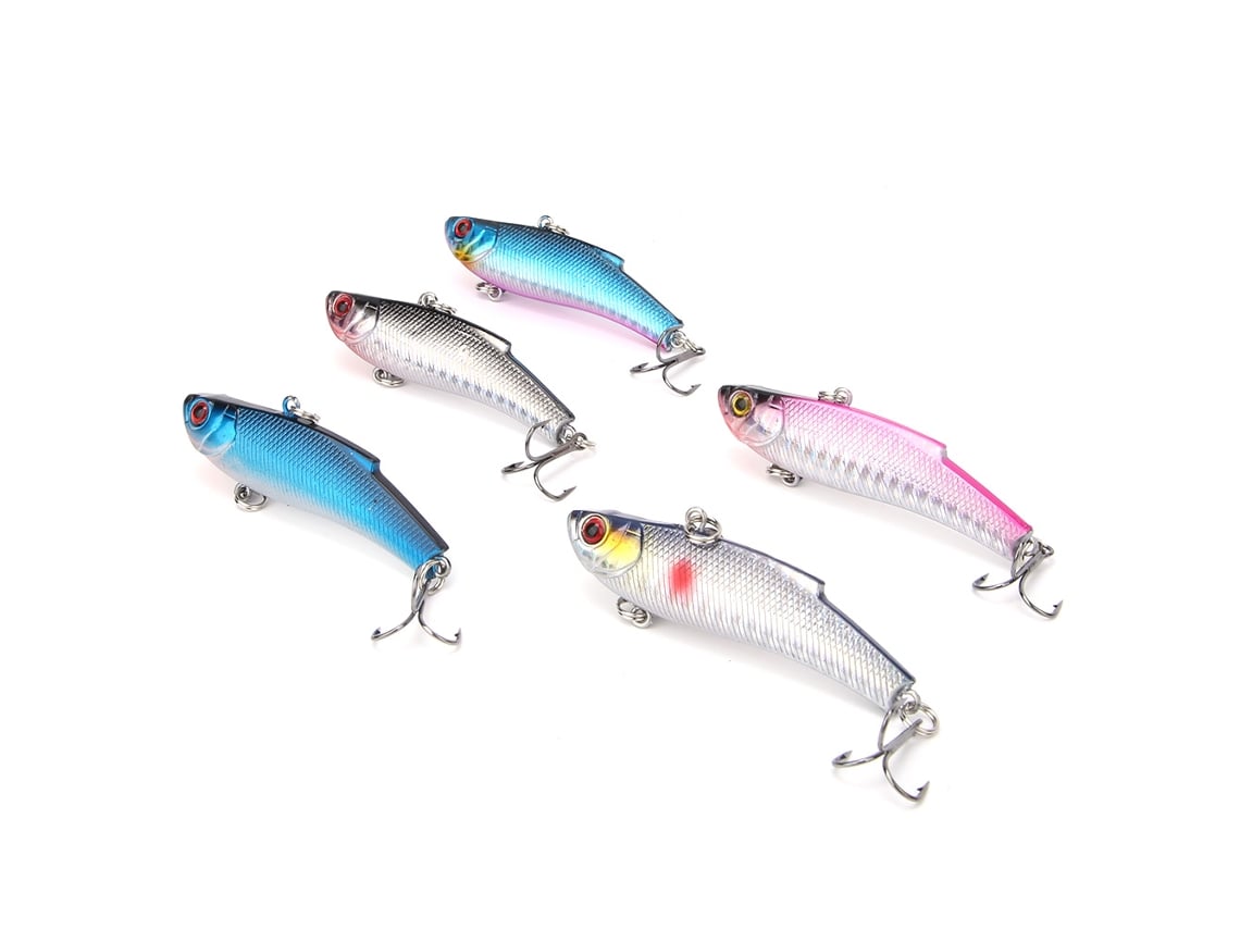 Danu26-5 Piezas Isca Artificial Swimbait 7cm/20g Bait Con Gancho Doble Accesorios De Pesca