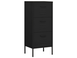 Armario de almacenamiento de acero 42,5x35x101,5 cm Negro MAISON EXCLUSIVE