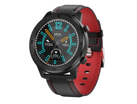 Smartwatch resistente al agua con seguimiento de ejercicios, cinturón blanco y negro, reloj plateado y negro JL-EIGHT