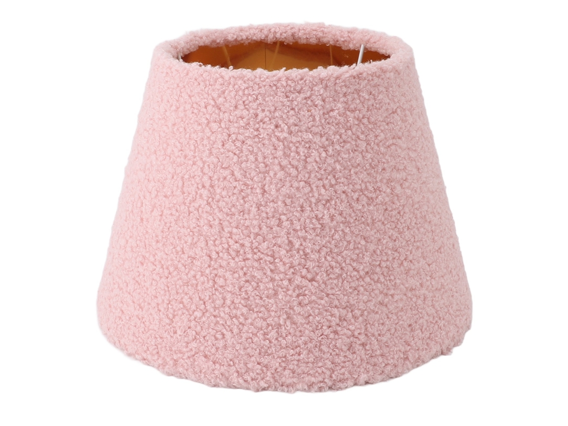 2026-abajur De Mesa De Tela Peluda Conica Simple Y Exquisito Para Bombillas E27 E14 Para Lámparas De Pie Rosa