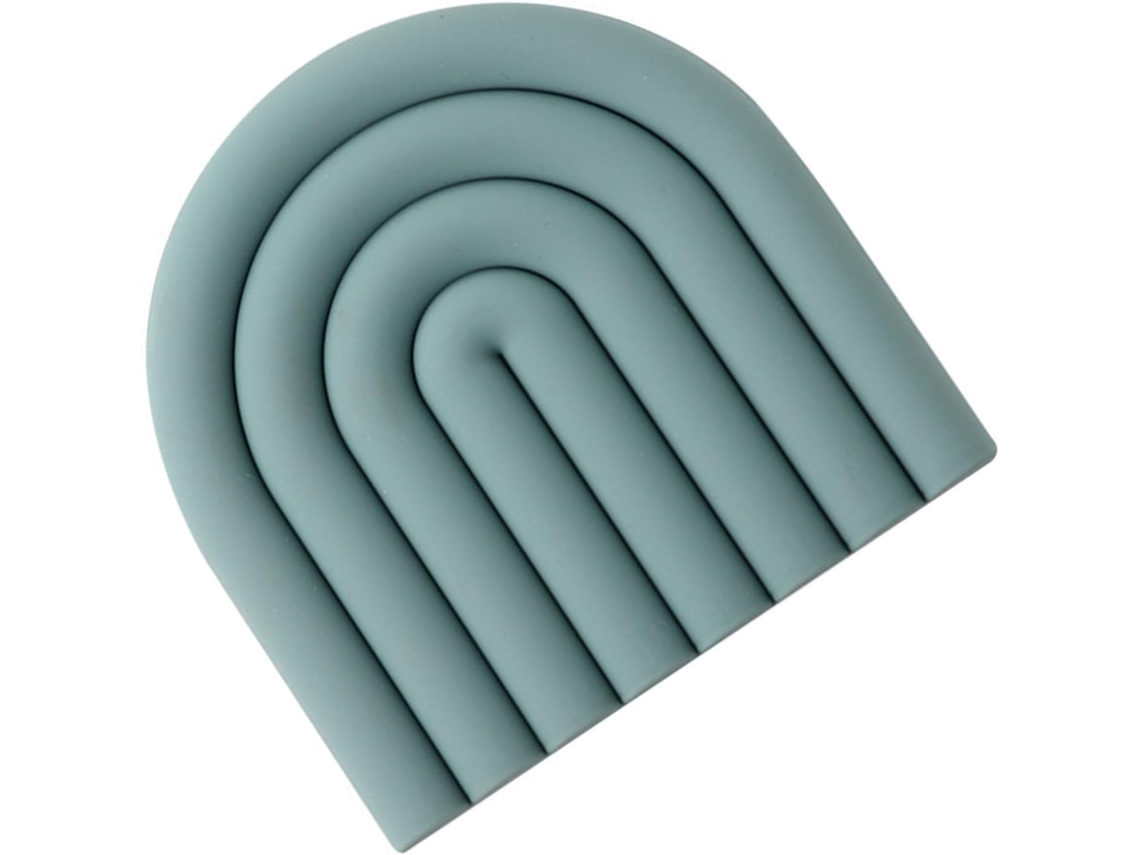Soporte de silicona para placa calefactora, Slowmoose azul grisáceo