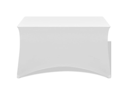 Maison Exclusive - Mantel Extensible 2 Piezas 183x76x74 cm Blanco