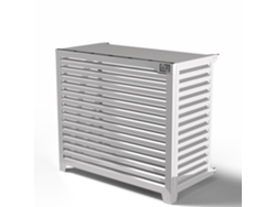 Cubierta Para Bomba De Calor - Big Blade - Blanco - Suelo Por Pared Talla Xxl (l 135cm - H 120cm - D 68cm) - Box Air Klima