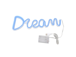 Lámpara LED de neón 2026 Dreamy con alimentación USB y funcionamiento a pilas para dormitorio, sala de estar, bar, fiestas, Navidad y bodas.