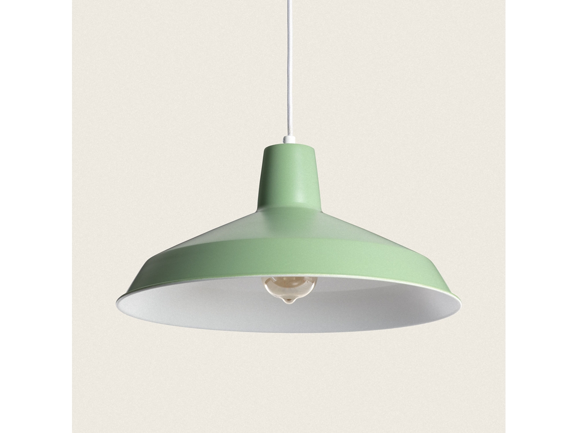 LEDKIA Lámpara Colgante Metal Meistter Gris Verdoso