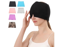 Capucha De Gel De Compresión Para Migraña Y Sinusitis Con Mascarilla Ocular De Terapia De Frío Y Calor.