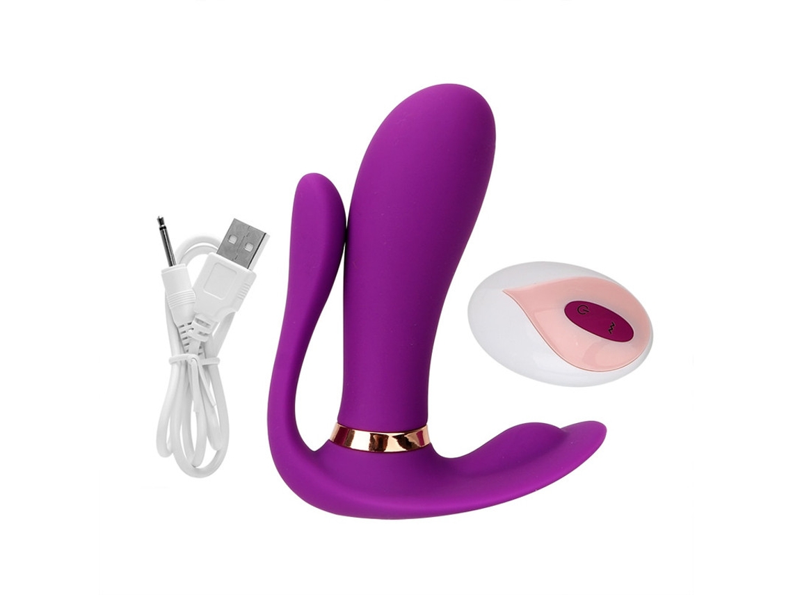 Vibrador Porttil Con Control Remoto Inalmbrico Con 9 Modos De Vibracin Para Mujeres (prpura)