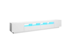 Mueble TV con luces LED 260x35x40 cm Blanco MAISON EXCLUSIVE