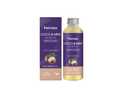 Enjuague bucal de aceite de coco y menta