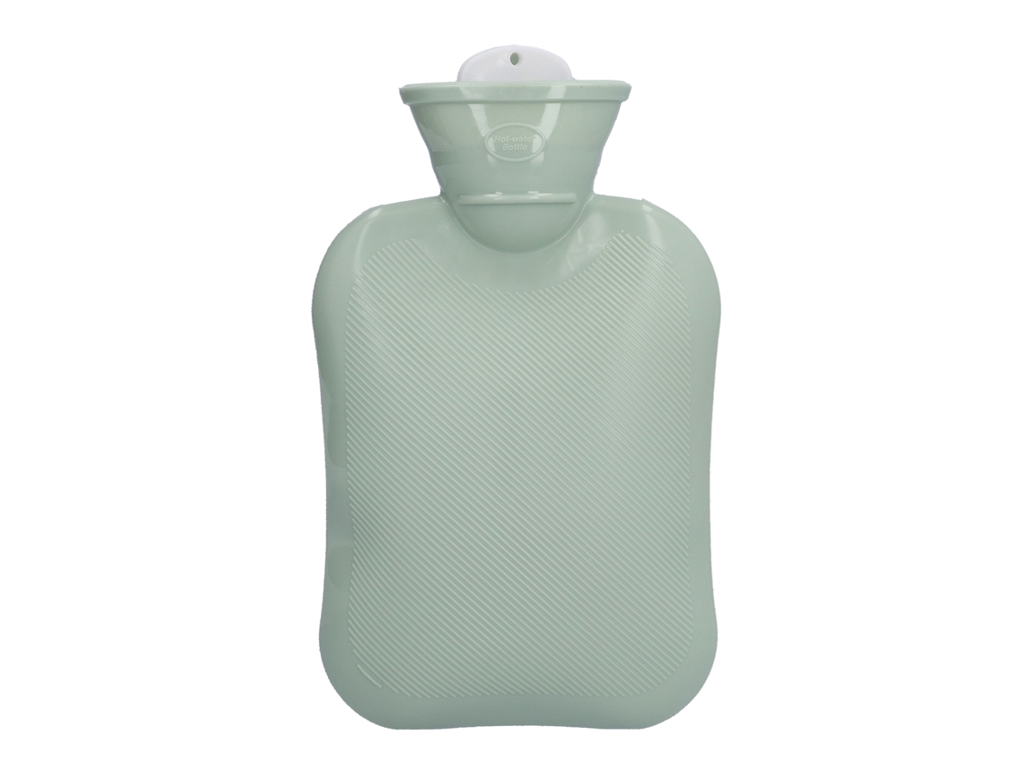 Botella De Agua Caliente Portátil Gruesa 500ml Bolsa De Agua Caliente Para Calentar Pies Protección Contra El Frío Verde