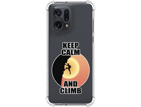 Carcasa para Oppo Find X5 5G TUMUNDOSMARTPHONE Dibujos Antigolpes Hombre Escalada Multicolor