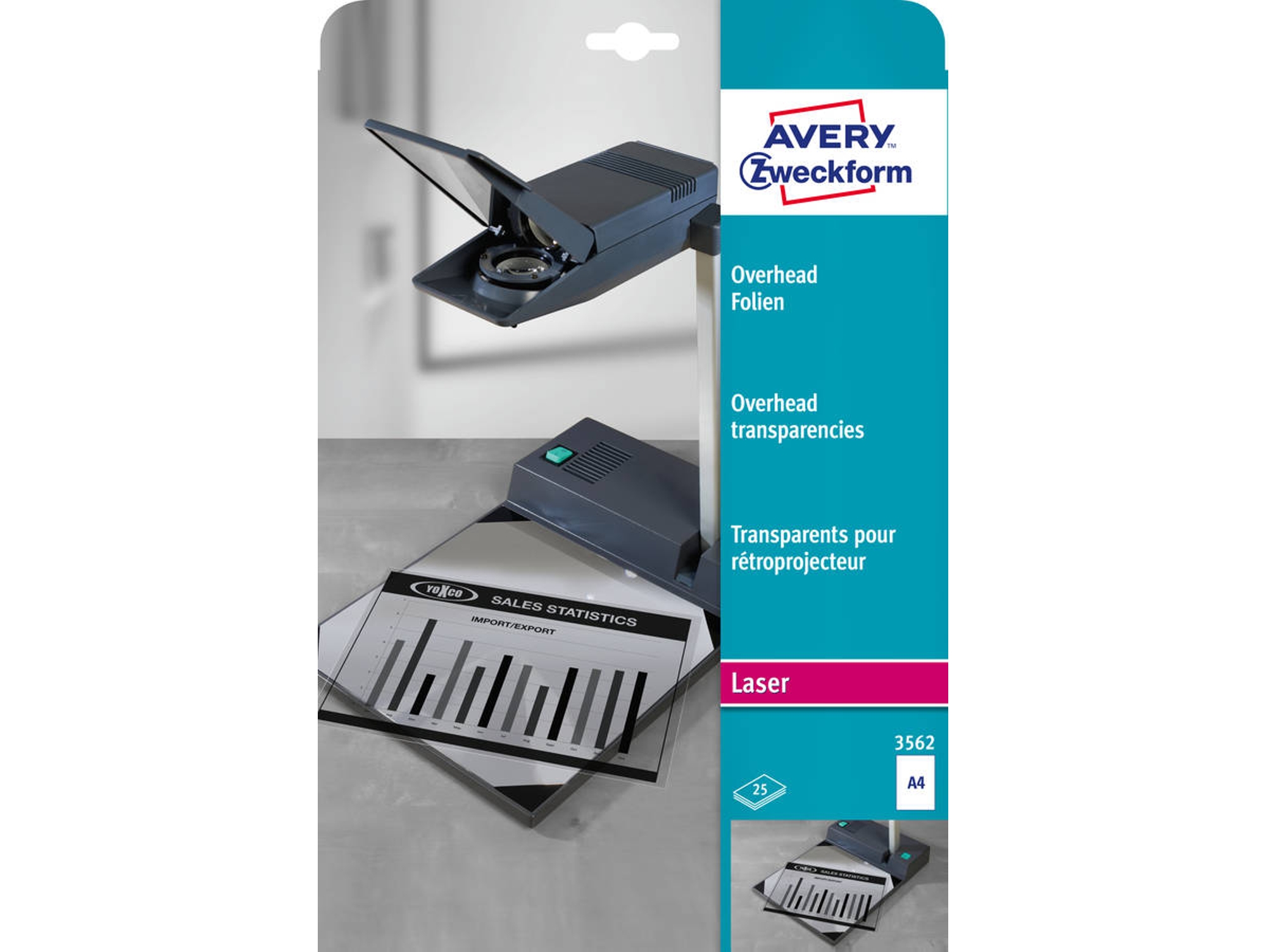 Papel Fotográfico AVERY Transparant A4 25 Sheets
