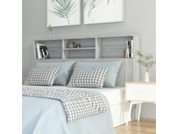 Mueble cabecero color gris Sonoma 160x19x103,5 cm