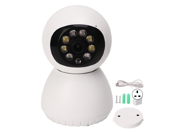 Cámara de seguridad con Wi-Fi, detección de movimiento inteligente e intercomunicador de voz.