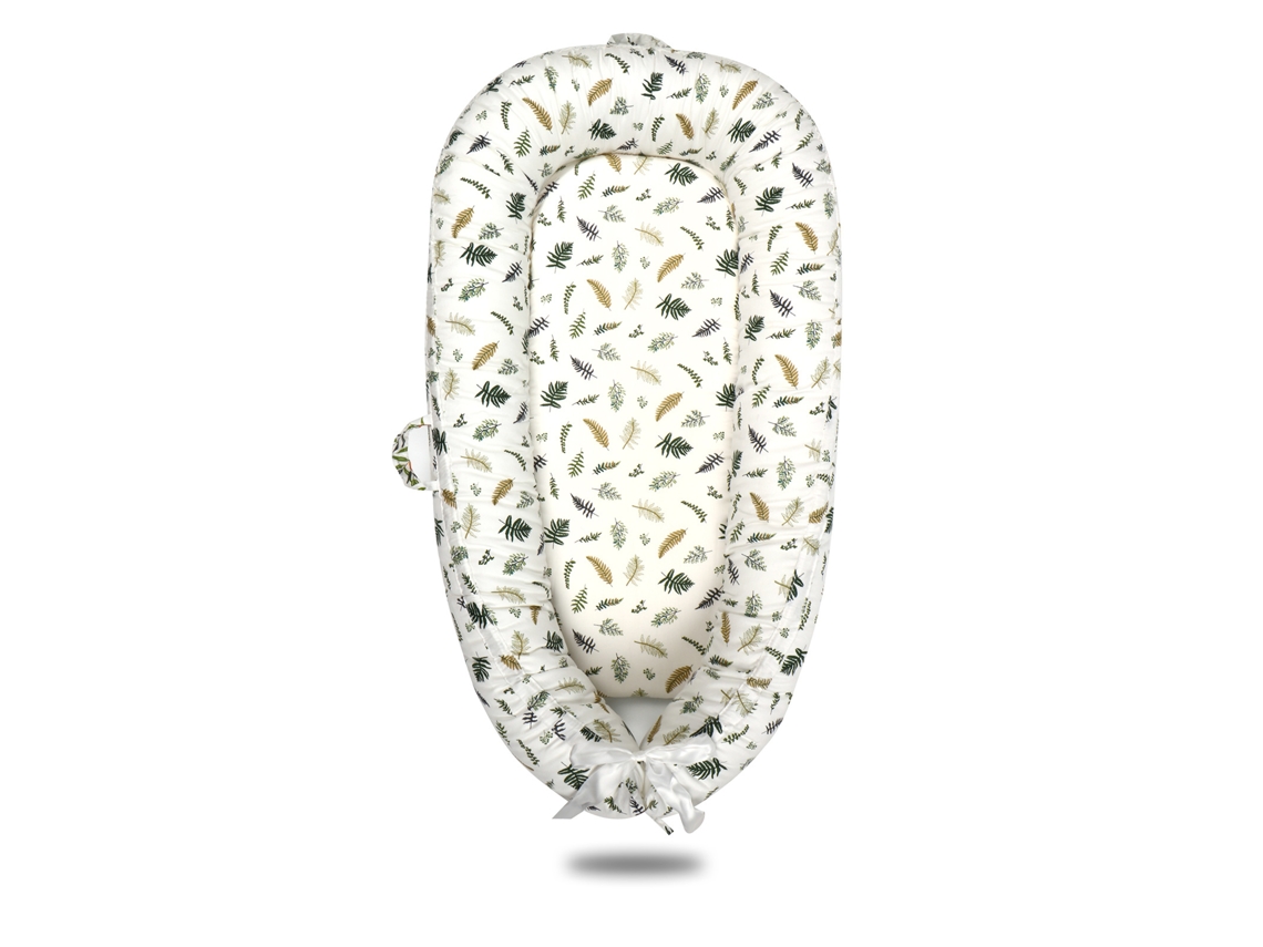Cuna Portátil Desmontable Hojas Pequeñas Verde Amarillo 50*80Cm SIURN
