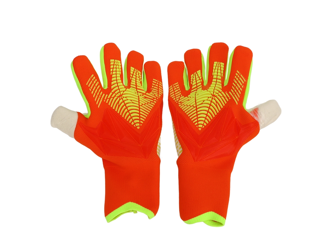 2026rebe-luvas De Goleiro De Futebol Para Homem E Mulher Em Látex E Nylon, Antiderrapantes, Respiráveis, Com Proteção Nos Dedos, Tamanho 9, Laranja