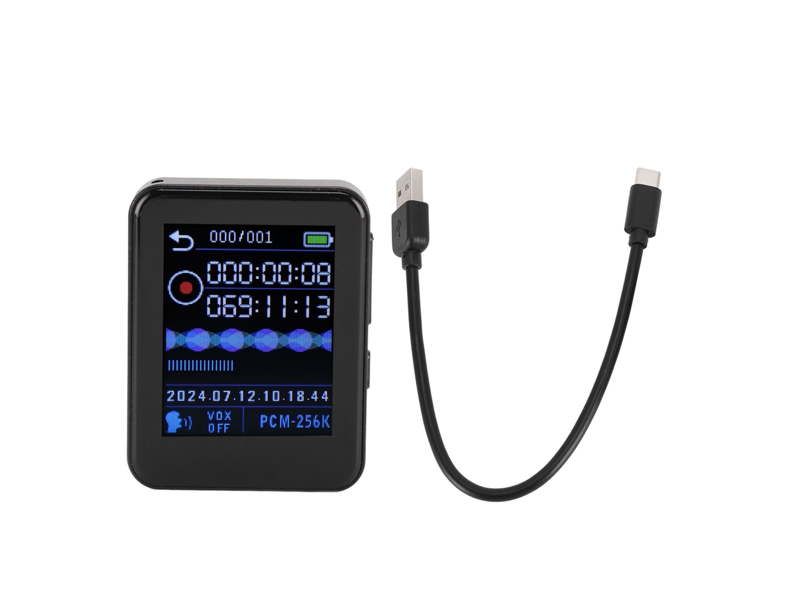 Grabadora De Voz Con Activación Por Voz, Reducción De Ruido, Hd, Grabación Programada, Reproductor De Mp3, 64 Gb