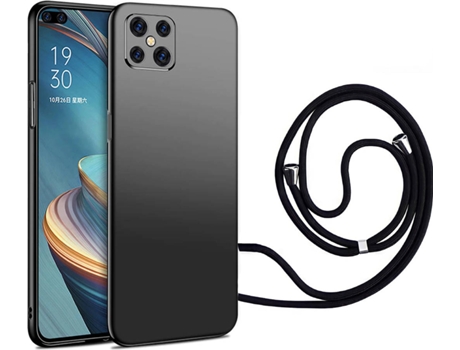 Funda Oppo Reno4 Z 5G Turtleshell con Collar Negro