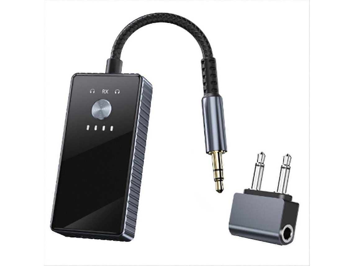 Transmisor Bluetooth 5.2, entrada auxiliar de 3,5 mm y receptor Bluetooth. GOKOCO