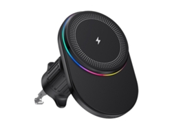 Cargador De Coche Inalámbrico Yemaesre Magnética Negro