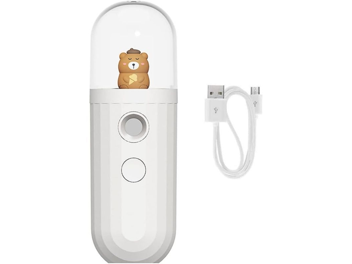Vaporizador Facial Nanoiónico Portátil: Pequeño Y Práctico, Para Uso Doméstico, Con Pulverización Fría Para Hidratar La Piel.