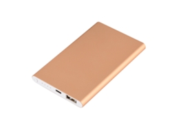Kit De Power Bank (carcasa De Aleación De Aluminio Ultra Delgada) 4000mah Kit De Power Bank De Polímero Ultra Delgado Carcasa De Power Bank Móvil De Aleación De Aluminio (oro)